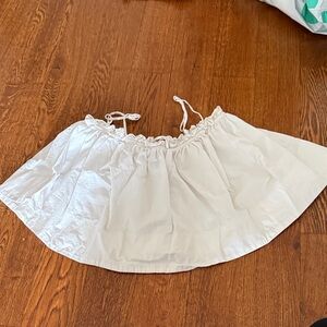 Dotti White Off-Shoulder Crop Top